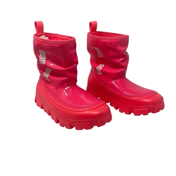UGG Women’s Classic Brellah Mini Boots‎ Pink Women’s Size 6 Waterproof NWOB