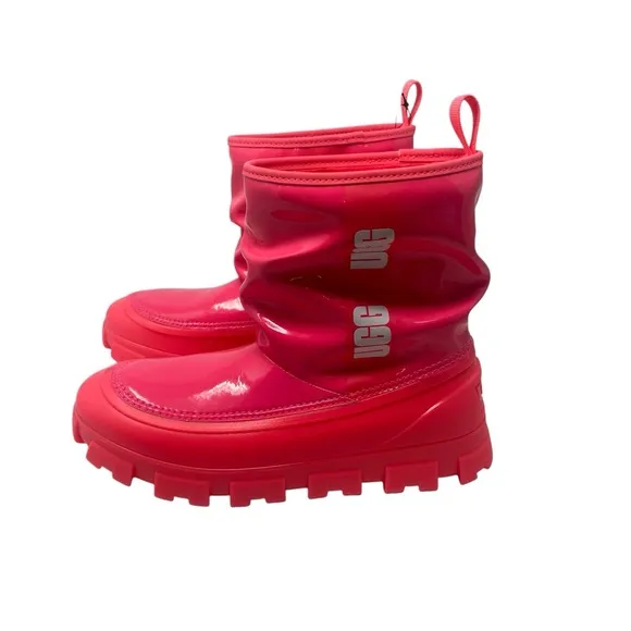 UGG Women’s Classic Brellah Mini Boots‎ Pink Women’s Size 6 Waterproof NWOB