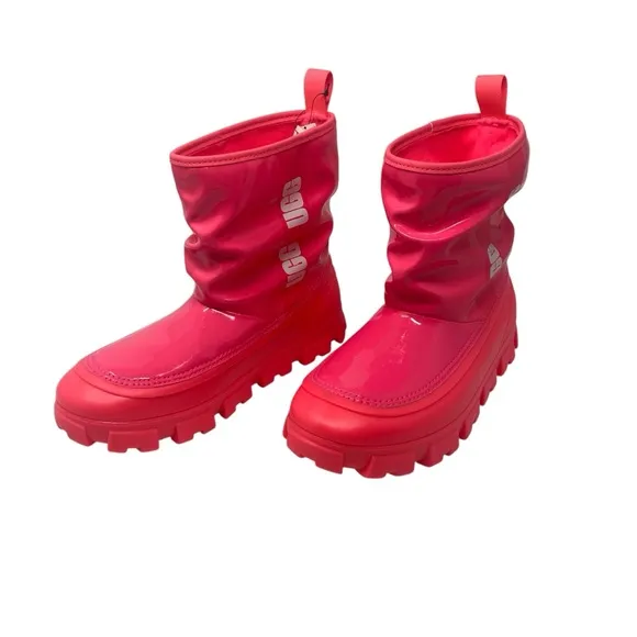 UGG Women’s Classic Brellah Mini Boots‎ Pink Women’s Size 6 Waterproof NWOB