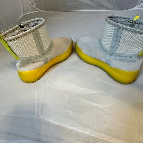 UGG Women’s Classic Tech Mini Waterproof Boots Neon Yellow Gray US 6 Disco Y2K