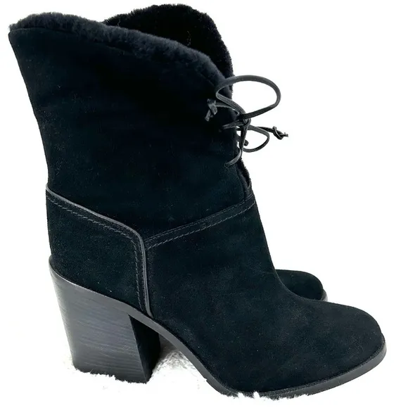 UGG Women’s Size 12 Jerene Black Suede Boots. EUC.