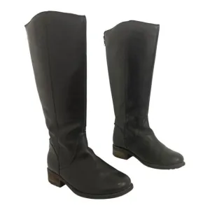 Ugg Women’s Size 7 Black Seldon Leather Zip Back Riding Boots 1006038