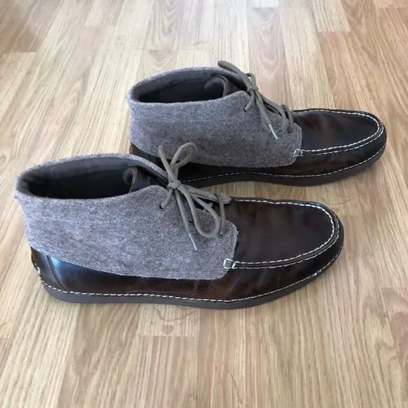 UGG Australia KALDWELL Brown Leather Wool Chukka Boots 1003885 VIBRAM