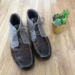 UGG Australia KALDWELL Brown Leather Wool Chukka Boots 1003885 VIBRAM