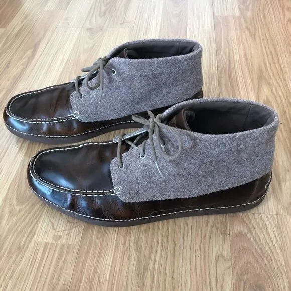 UGG Australia KALDWELL Brown Leather Wool Chukka Boots 1003885 VIBRAM