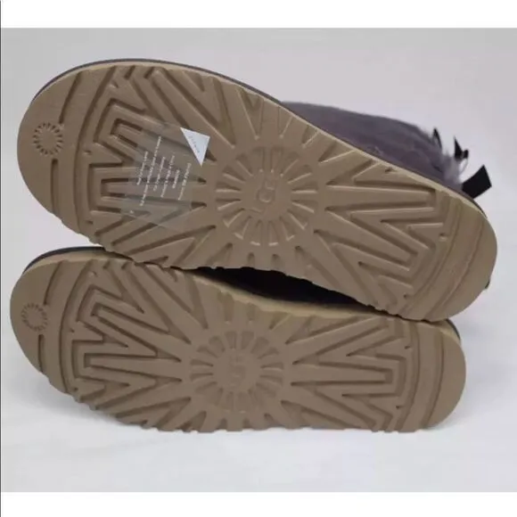 UGG BAILEY BOW II NIGHTFALL SUEDE SHEEPSKIN BOOTS