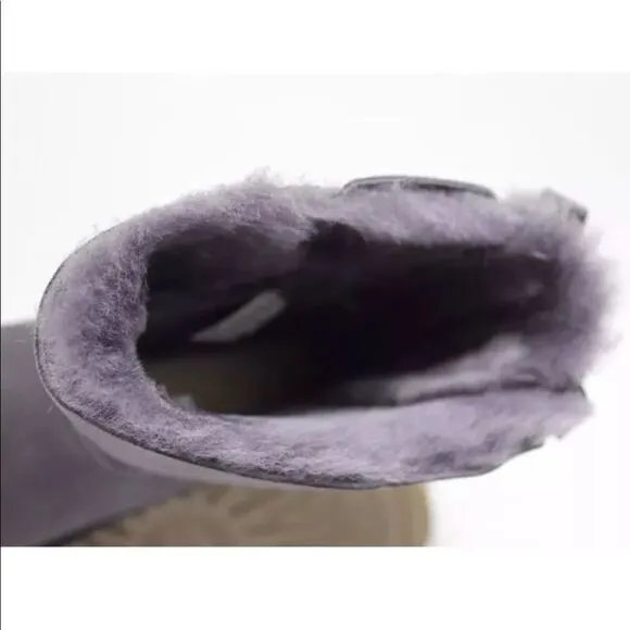 UGG BAILEY BOW II NIGHTFALL SUEDE SHEEPSKIN BOOTS