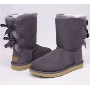 UGG BAILEY BOW II NIGHTFALL SUEDE SHEEPSKIN BOOTS