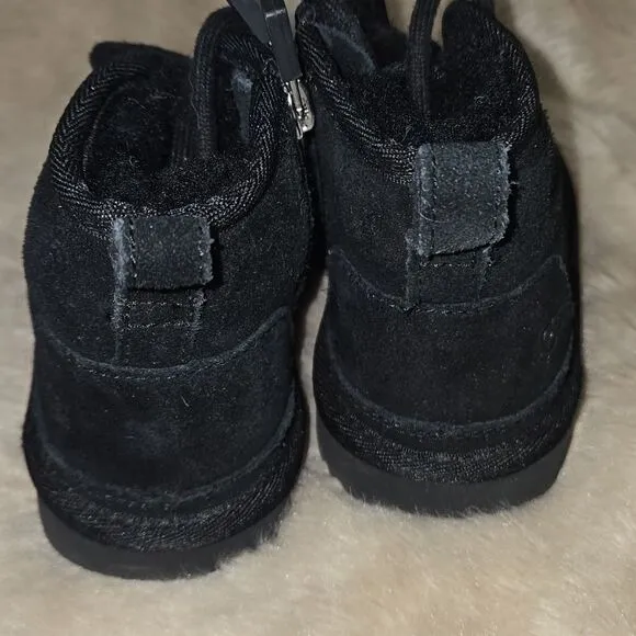 UGG NEUMEL II BLACK SUEDE BOOTS, SIZE 10