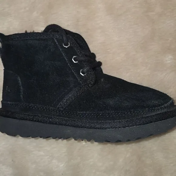 UGG NEUMEL II BLACK SUEDE BOOTS, SIZE 10
