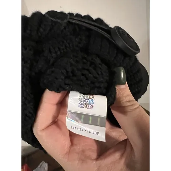 Uggs Australia UGG Classic Cardi Cabled Knit Boots Black Size 6