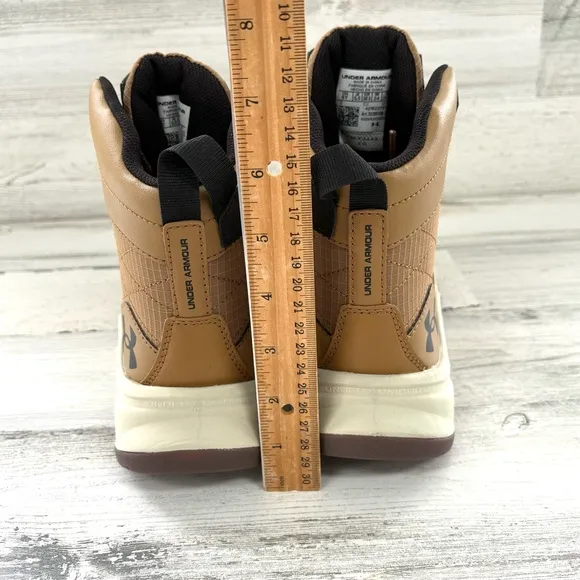 Under Armour Boys Size 6Y Stellar G2 Tactical Utility Boots 7” Lace Up In Brown
