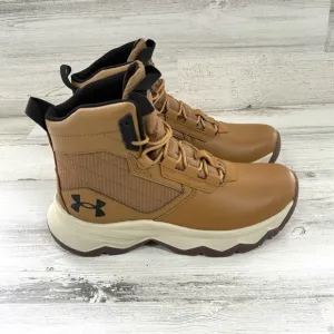 Under Armour Boys Size 6Y Stellar G2 Tactical Utility Boots 7” Lace Up In Brown