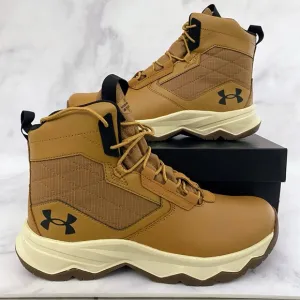 Under Armour Mens 10 UA Stellar G2 6&quot; Tactical Hiking Boots 3025578-200 Brown
