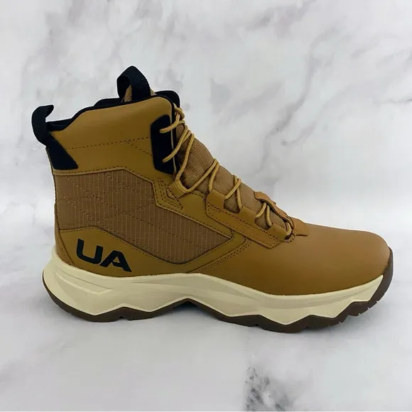 Under Armour Mens 10 UA Stellar G2 6&quot; Tactical Hiking Boots 3025578-200 Brown