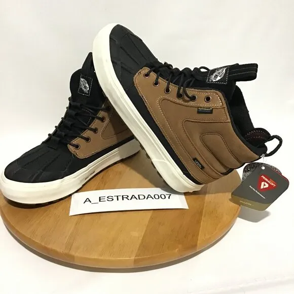 Unisex Vans Sk8-Hi MTE All Track Khaki Black Waterproof Hiking Boots M 8.5/W 10