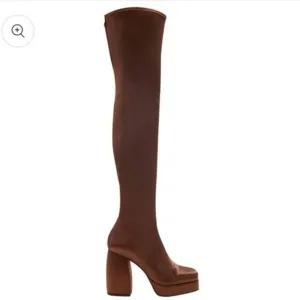 UPLIFT OTK BOOT brown over knee stretch boots Sz7M NWT out stock item $170