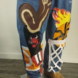 Urban (nothing but net) sports fan jeans