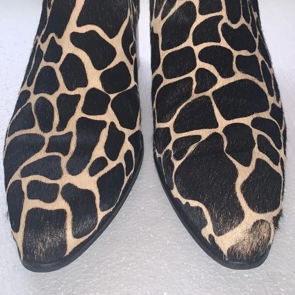 Urban Outfitters Giraffe Print Pony Hair Pola Chelsea Boot SIZE 38