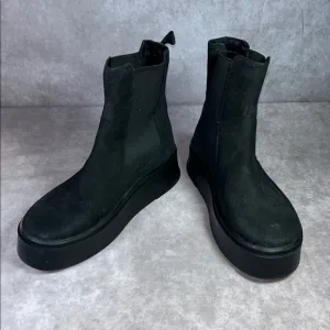 Vagabond Shoemakers NWOT Women's EU 40 Black Leather Suede Platform Ankle Boots