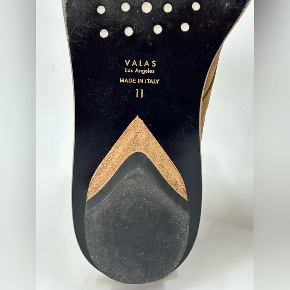 Valas Low Angeles Rebel Boots Tobacco Nubuck Size 11