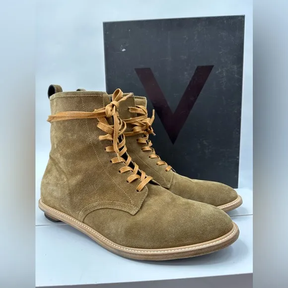 Valas Low Angeles Rebel Boots Tobacco Nubuck Size 11
