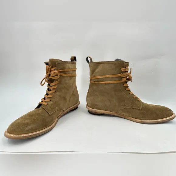 Valas Low Angeles Rebel Boots Tobacco Nubuck Size 11