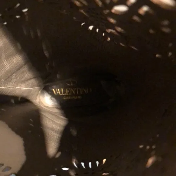 Valentino leather laser cut boots size 37