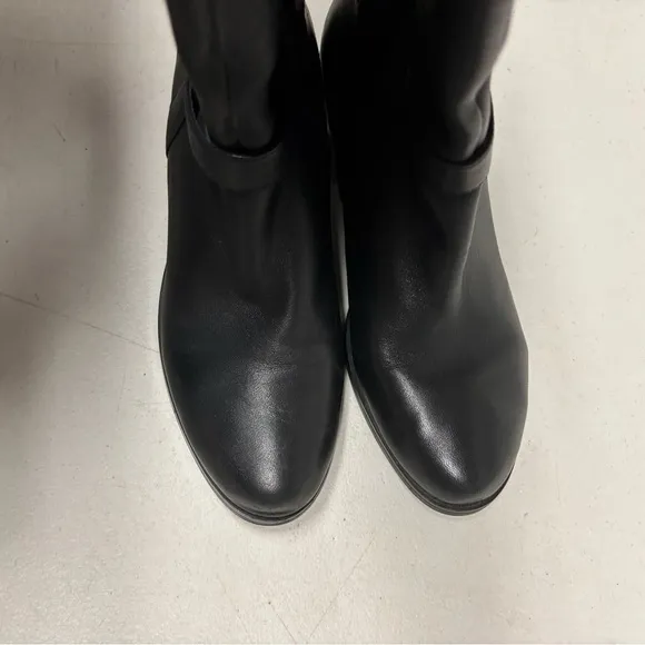 VANELi Valyn Women's Riding Boot Leather Textured Back Detailing Buckle Size 7.5