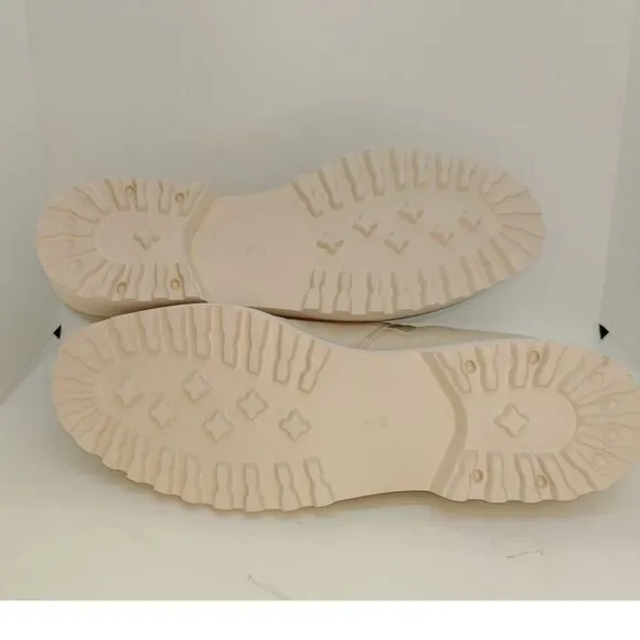 Vaneli Designer Womens NEW w/Tags Tan Leather &amp; Knit Fashion Ankle Boots- sz. 8M