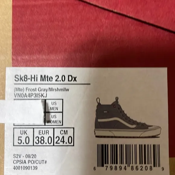 VANS SK8-Hi Mte 2.0 Dx Frost Grey/Marshmallow WMNS