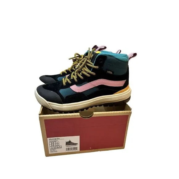 Vans UltraRange Exo Hi MTE Pop Color Teal Pink Hiking Boots 5.5 Women4.0Men Uni