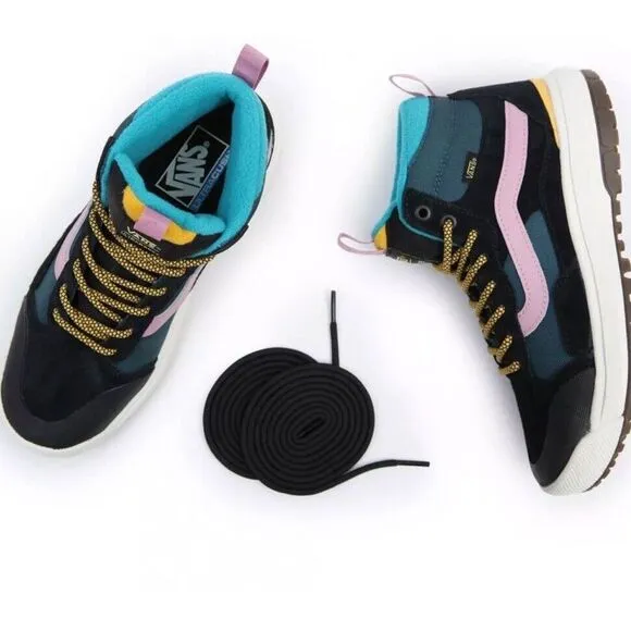 Vans UltraRange Exo Hi MTE Pop Color Teal Pink Hiking Boots 5.5 Women4.0Men Uni