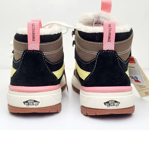 VANS Ultrarange Exo Hi Water Repellent Shoe Sherpa Lined Boots Girls 3.5