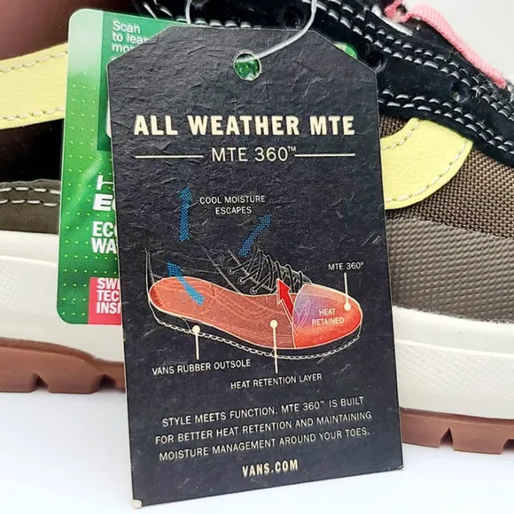 VANS Ultrarange Exo Hi Water Repellent Shoe Sherpa Lined Boots Girls 3.5