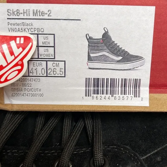 Vans WMNS Sk8-Hi Mte-2Pewter/BlackVN0A5KYCPBQ boots - sneakers