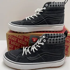 Vans Women’s Sk8-Hi Mte-1 Plaid Grey/WhiteVN0A5HZYGYW Boots Sneakers