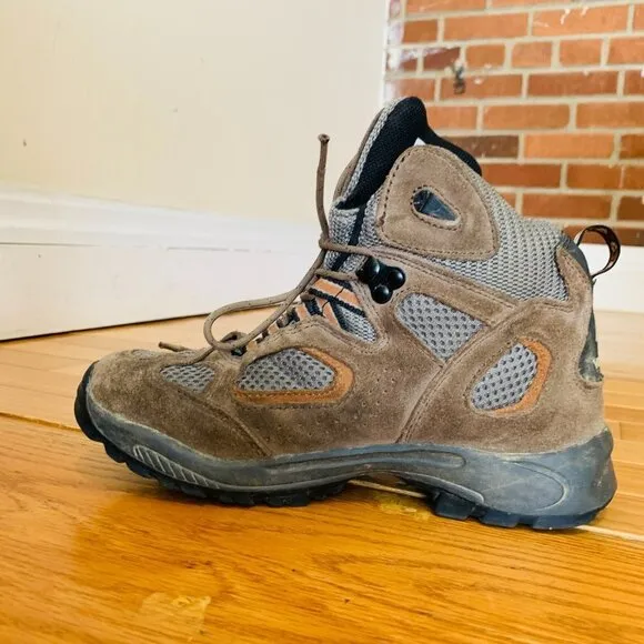 Vasque Breeze Mid Waterproof Boots Size 4 Youth Brown Leather Hiking
