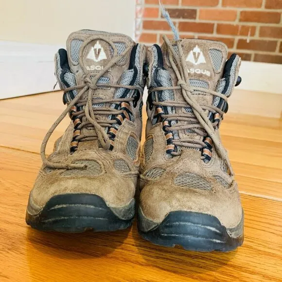 Vasque Breeze Mid Waterproof Boots Size 4 Youth Brown Leather Hiking