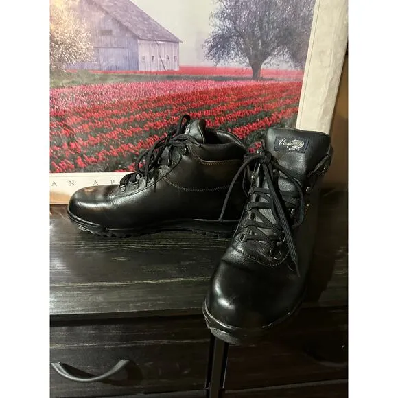 Vasque Sundowner Gore-Tex Boots Sz 12 Waterproof Black Leather 7136 Hiking