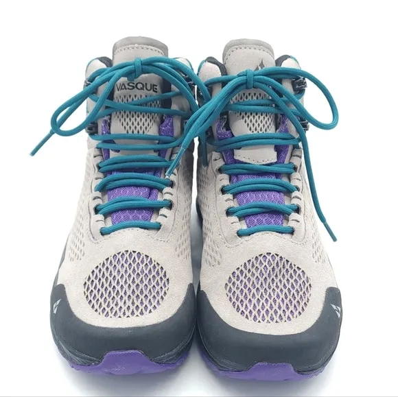 Vasque Womens Breeze LT NTX Mid Drizzle Grey Waterproof Hiking Boots Size 6