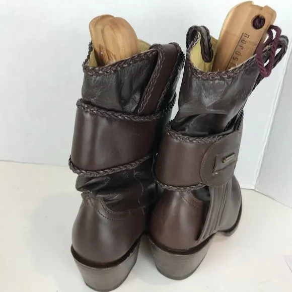 Verthali Brown leather boots Women's 6