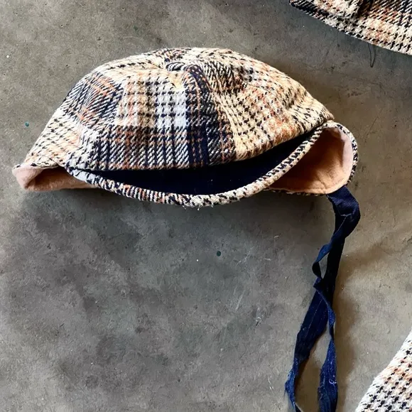 Very Rare Antique Child’s Custom Tailored, Coat, Hat and Overalls
