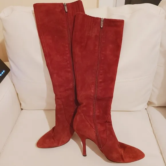 Via Spiga - Piper - Red Suede boots