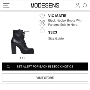 Vic Matie Leather Platform Boots, Made in Italy