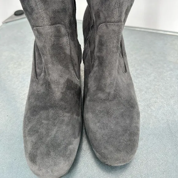 VINCE Blythe Over the Knee Grey Suede Boots