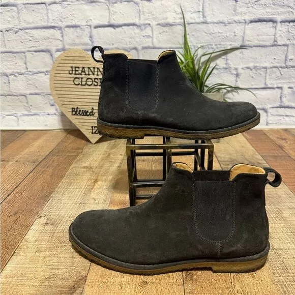 Vince - Bonham Suede Water Repellent Chelsea Boots - Graphite