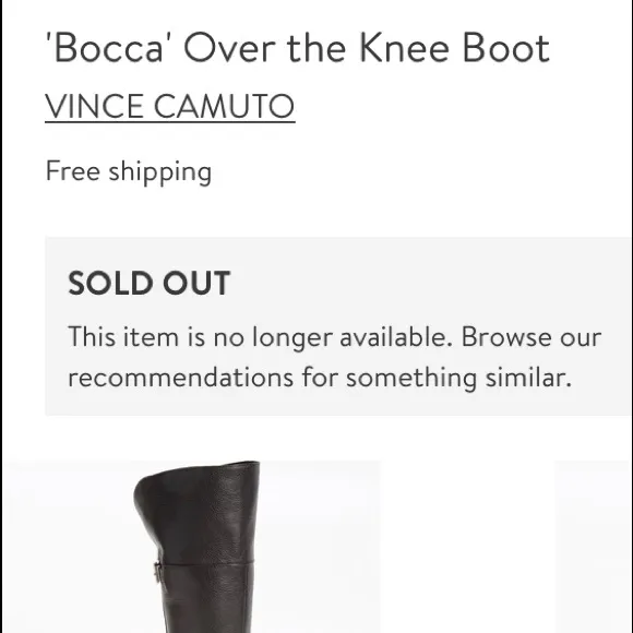 VINCE Camuto Black Booca Riding Boots Size 7