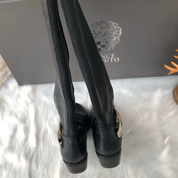 VINCE Camuto Black Booca Riding Boots Size 7