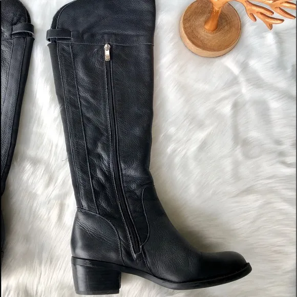 VINCE Camuto Black Booca Riding Boots Size 7